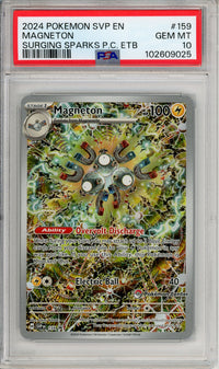Pokemon Graded: Magneton #159 Surging Sparks P.C. ETB Promo (2024) Holo PSA 10