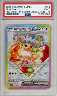 Pokemon Graded: Eevee ex #174 Super Premium Collection Promo (2025) PSA 9