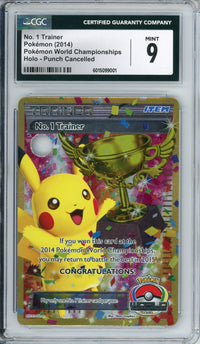 Pokemon Graded: No. 1 Trainer World Championships (2014) Punch Cancelled CGC 9
