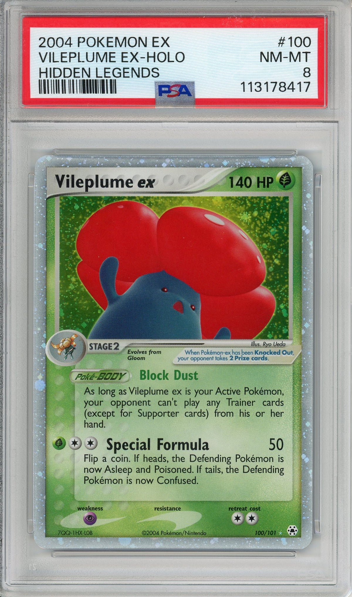 Pokemon Graded: Vileplume ex PSA 8