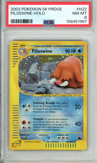 Pokemon Single: Poloswine H22/H32 Skyridge (2003) Holo PSA 8