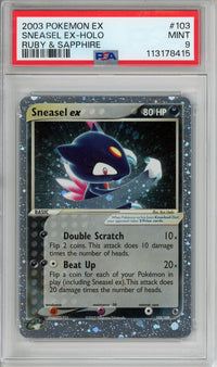 Pokemon Graded: Sneasel ex PSA 9