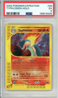 Pokemon Graded: Typhlosion 28/165 Expedition (2002) Holo PSA 5