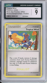 Pokemon Graded: Tropical Wind #DP25 Black Star Promo World Championships 2008 Finalist CGC 9