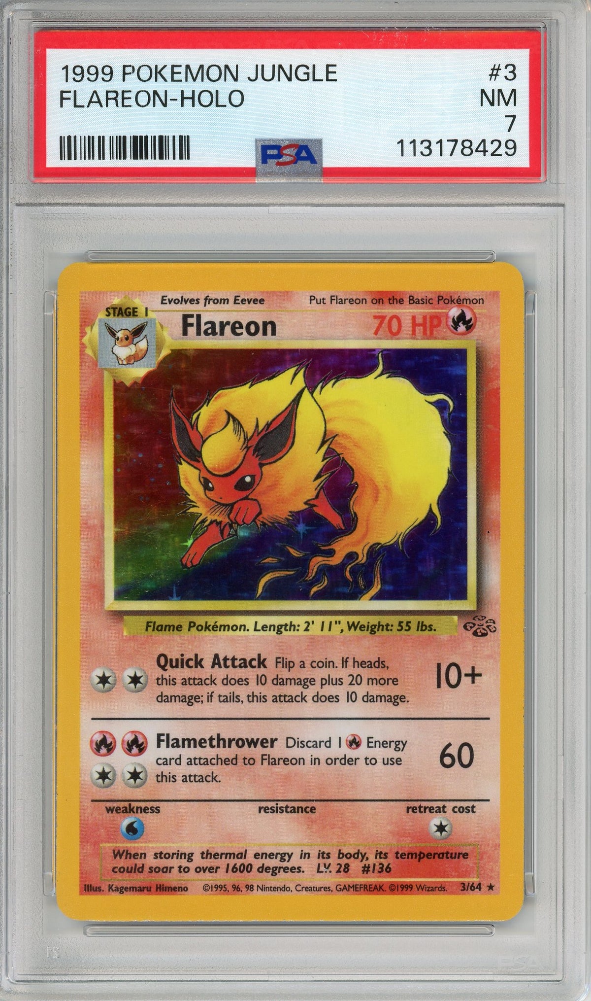 Pokemon Graded: Flareon PSA 7