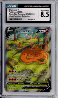 Pokemon Graded: Charizard V #SWSH260 UPC Promo (2022) Holo CGC 8.5
