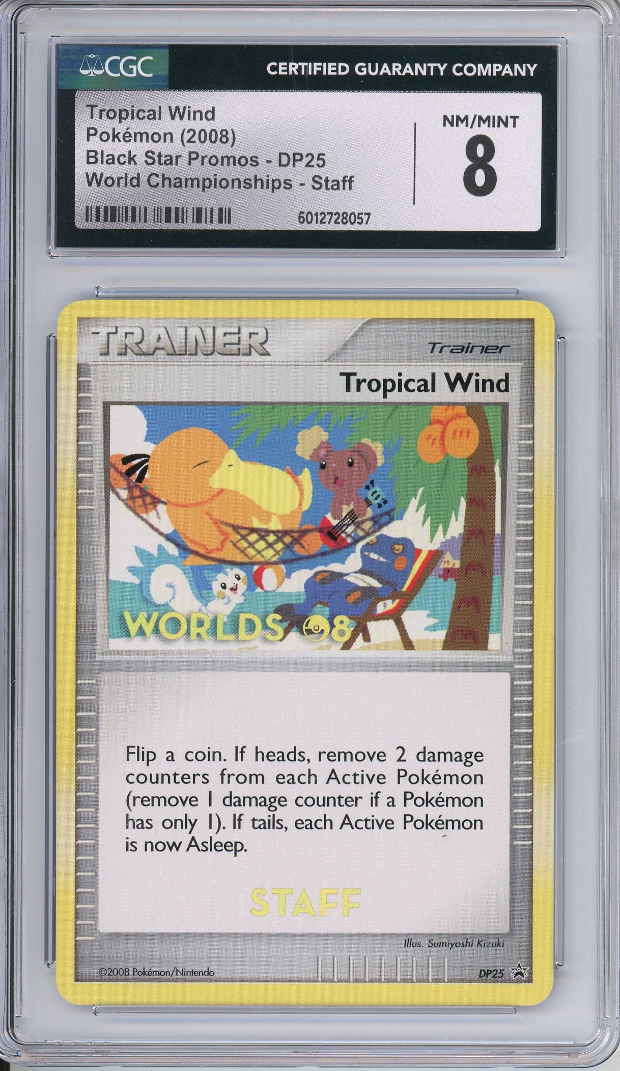 Pokemon Graded: Tropical Wind #DP25 Black Star STAFF Promo World
