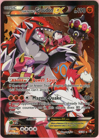 Pokemon Single: Team Magma's Groudon EX 15/34 Double Crisis (2015) Holo MP