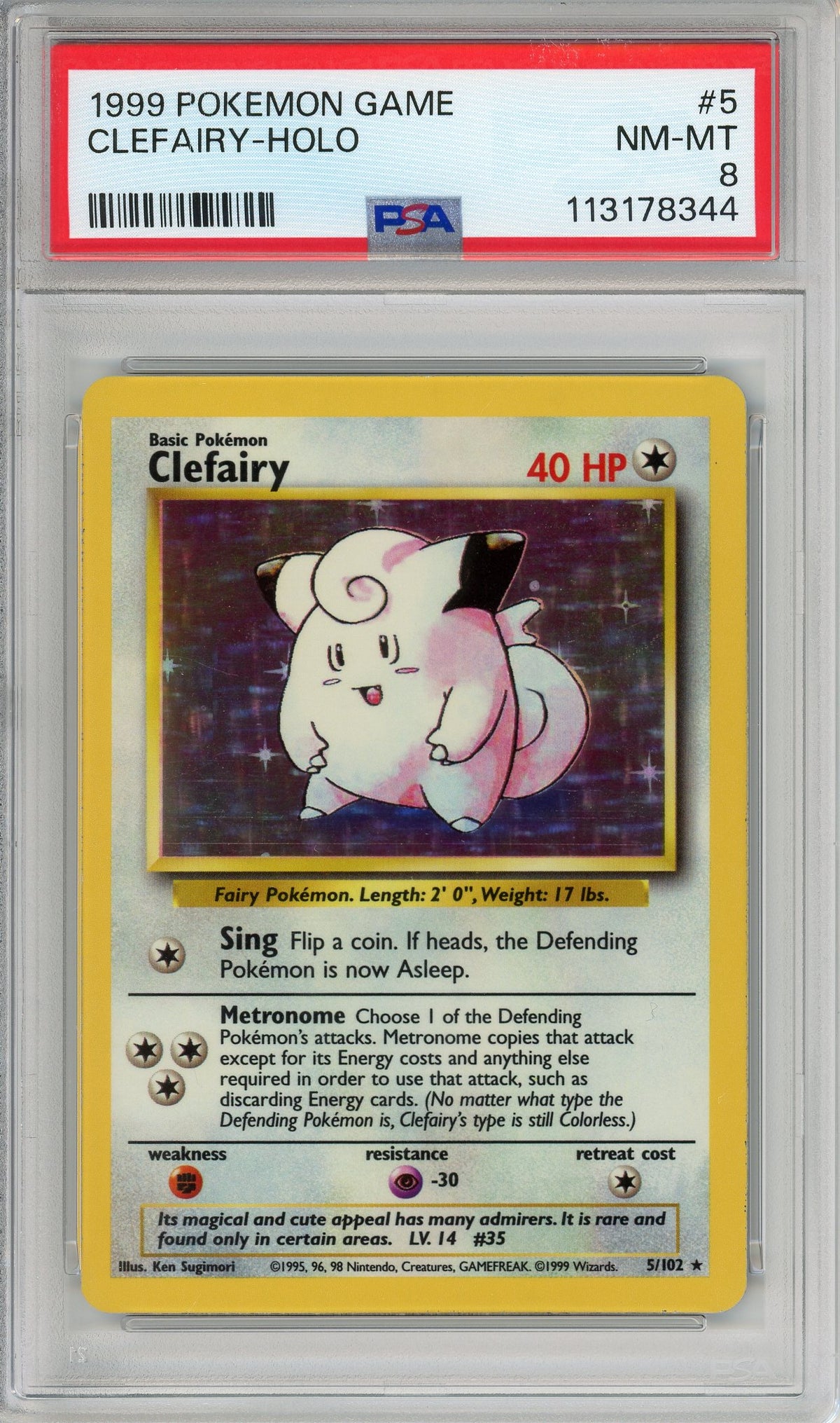 Pokemon Graded: Clefairy PSA 8