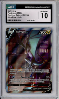 Pokemon Graded: Noivern V 196/203 Evolving Skies (2021) Holo CGC 10