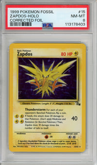 Pokemon Graded: Zapdos PSA 8
