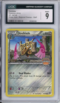 Pokemon Graded: Doublade 84/146 XY Regional Championship STAFF Holo CGC 9