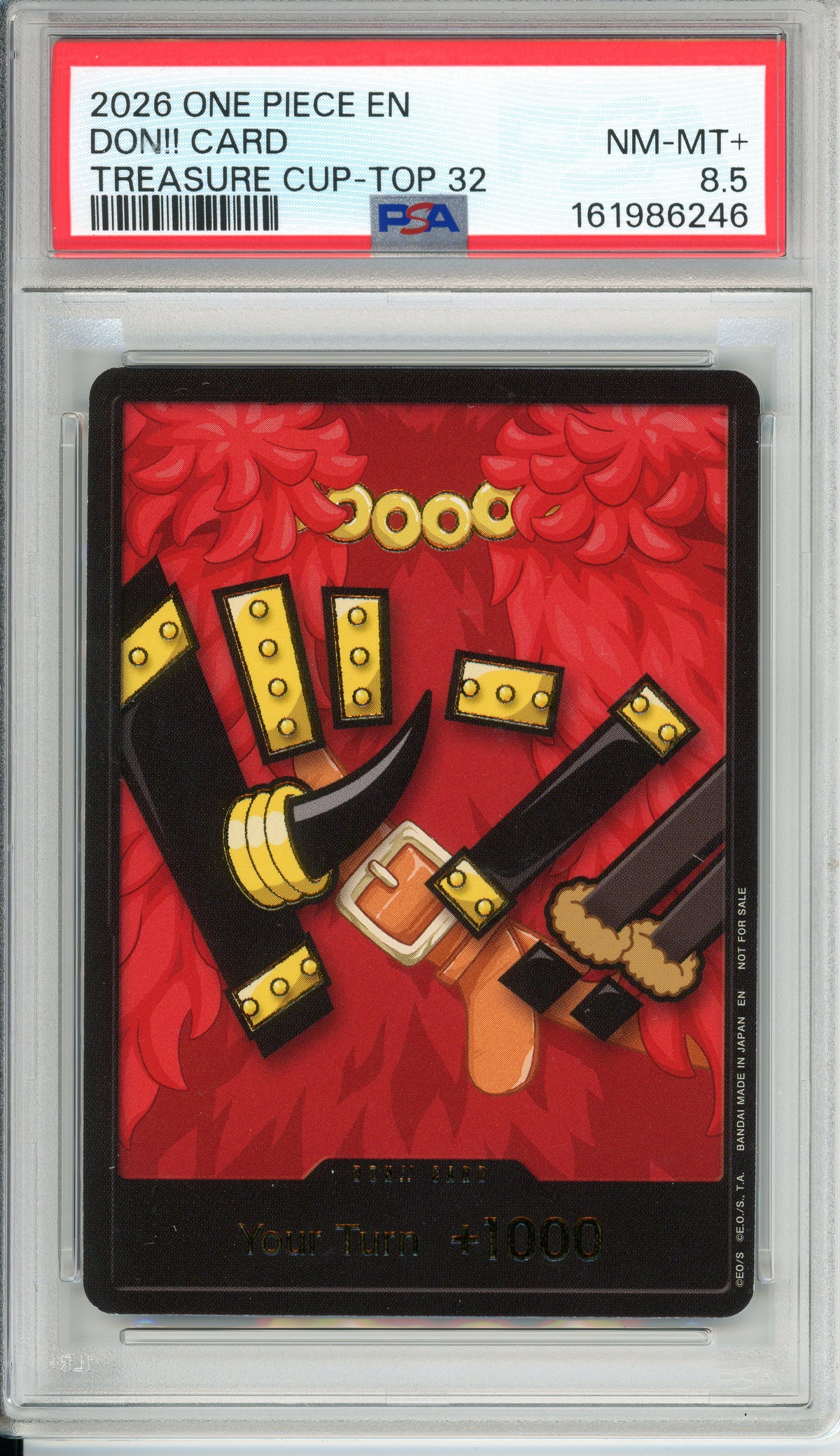 One Piece Graded: Luffy Elbaph Don!! Treasure Cup Top 32 (2026) PSA 8.5