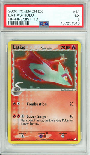 Pokemon Graded: Latias 21/110 Firemist (2006) Holo PSA 5