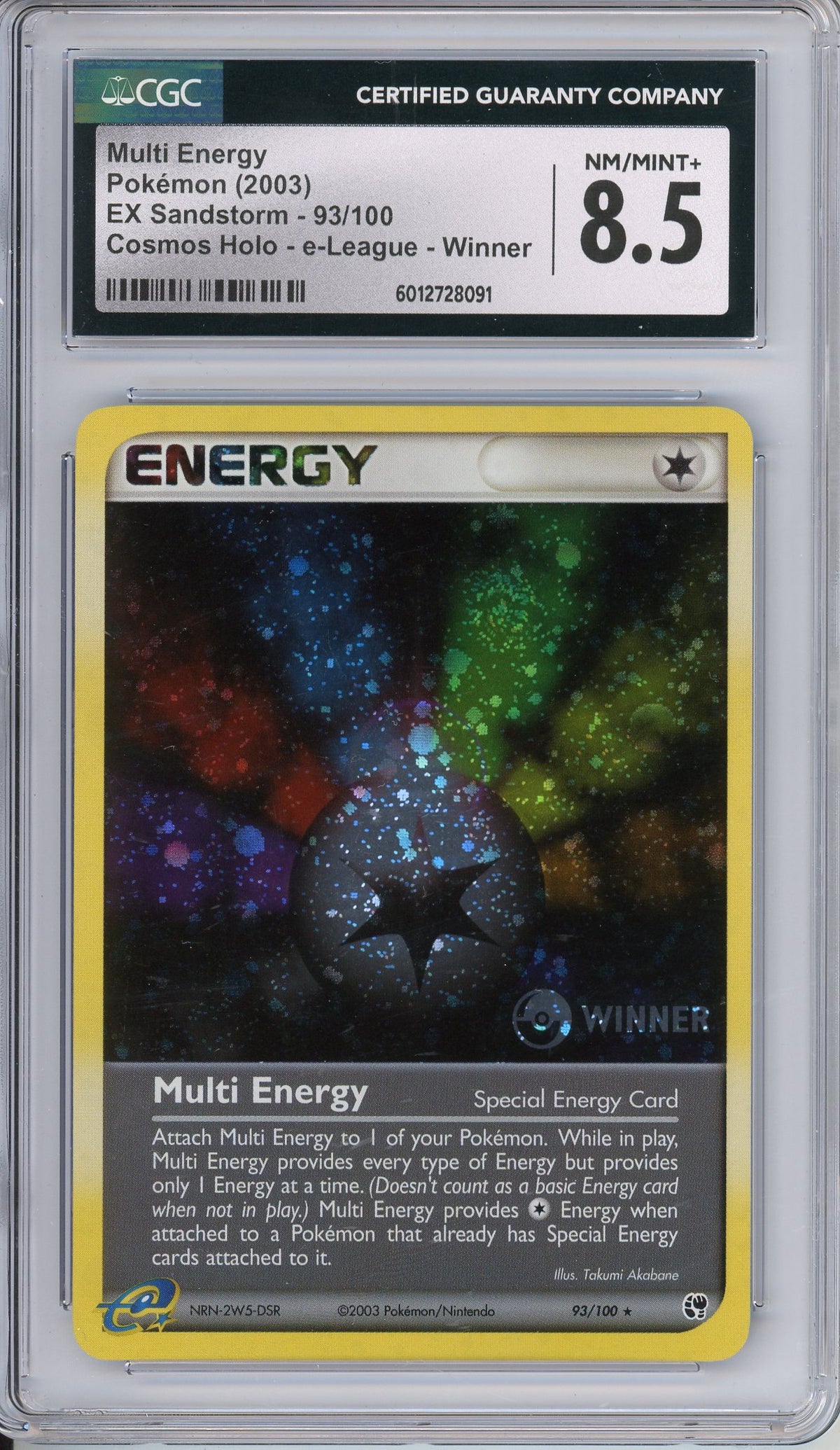 Pokemon Graded: Multi Energy EX Sandstorm 93/100 CGC 8.5