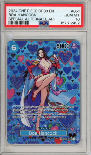 One Piece Graded: Boa Hancock OP07-051 Special Alternate Art PSA 10
