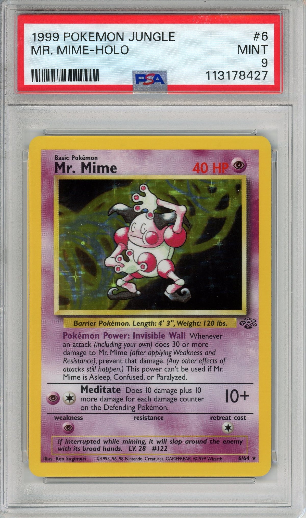 Pokemon Graded: Mr. Mime PSA 9