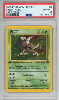 Pokemon Graded: Pinser 1st Edition PSA 8