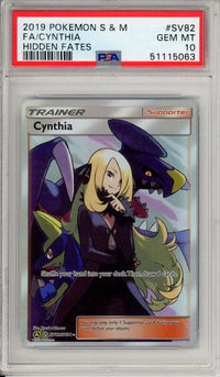 Pokemon Graded: Cynthia SV82/SV94 Hidden Fates (2019) Full Art PSA 10