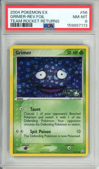 Pokemon Graded: Grimer 56/109 Team Rocket Returns (2004) Reverse Foil PSA 8