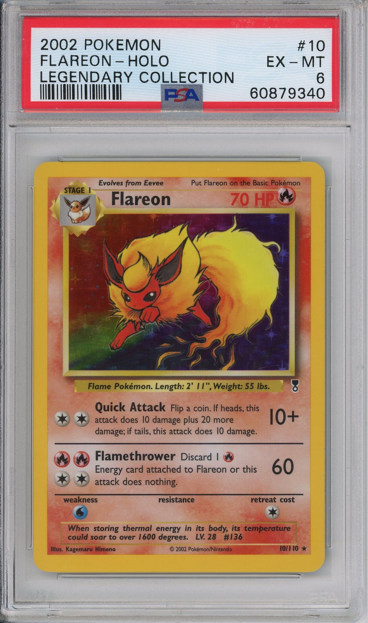 Pokemon Graded: Flareon PSA 6