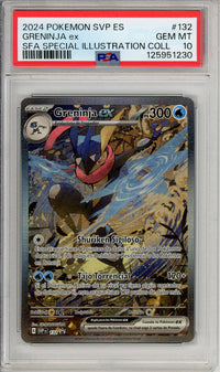 Pokemon Graded: Greninja ex #132 Shrouded Fable Promo (2024) SIR Holo PSA 10