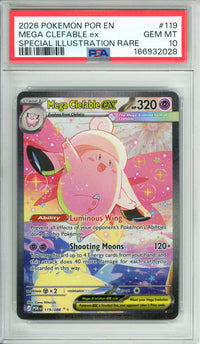 Pokemon Graded: Mega Clefable ex 119/88 Perfect Order (2026) SIR PSA 10