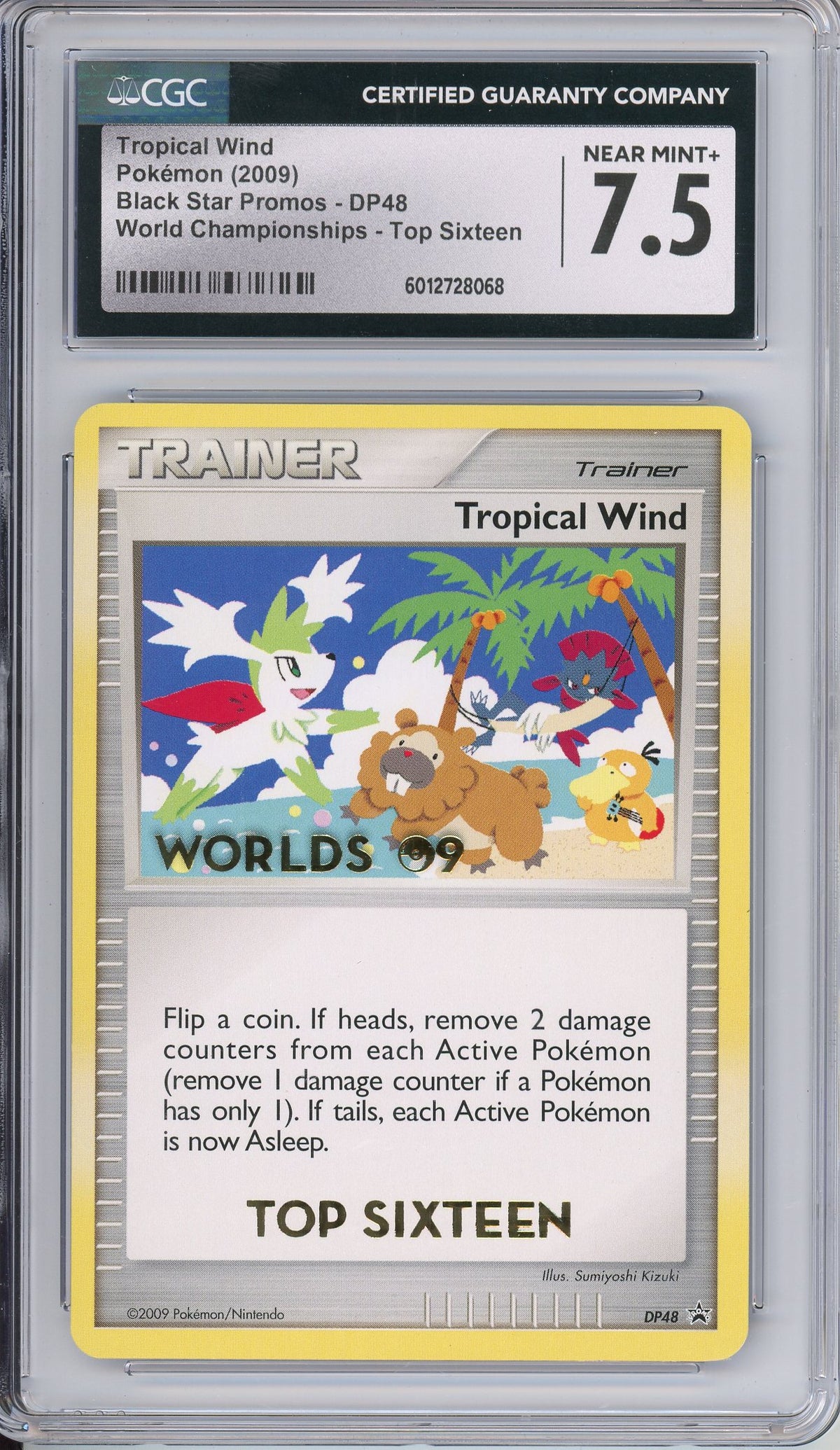 Pokemon Graded: Tropical Wind #DP48 Black Star Promo World Championships Top Sixteen CGC 7.5
