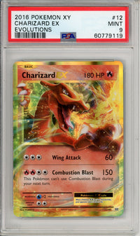 Pokemon Graded: Charizard EX 12/108 Evolutions (2016) Holo PSA 9