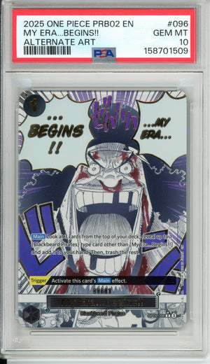 One Piece Graded: My Era...Begins!! OP09-096 Alternate Art PSA 10