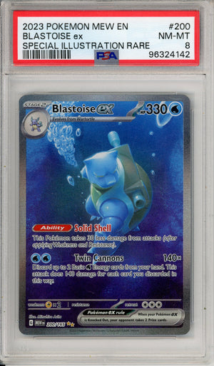 Pokemon Graded: Blastoise ex 200/165 Scarlet & Violet 151 (2023) SIR P – Double Infinity Gaming