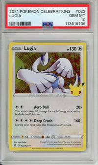Pokemon Graded: Lugia 22/25 Celebrations (2021) Holo PSA 10