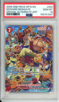 One Piece Graded: Edward Newgate ST15-002 Special Alternate Art PSA 10