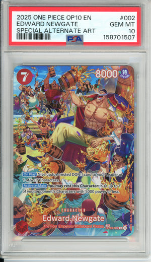 One Piece Graded: Edward Newgate ST15-002 Special Alternate Art PSA 10