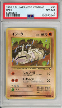 Pokemon Graded: JP Onix #95 Vending Series II (1998) PSA 8