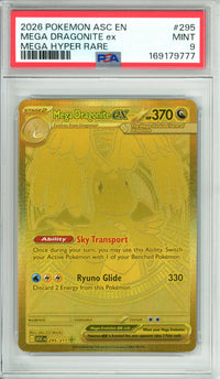 Pokemon Graded: Mega Dragonite ex 295/217 Ascended Heroes (2026) PSA 9