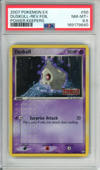 Pokemon Graded: Duskull 50/108 Power Keepers (2007) Reverse Foil PSA 8.5