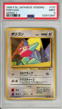 Pokemon Graded: JP Porygon #137 Vending Series I (1998) PSA 9