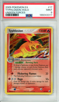 Pokemon Graded: Typhlosion 17/115 Unseen Forces (2005) Holo PSA 6
