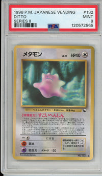 Pokemon Graded: JP Ditto #132 Vending Series II (1998) PSA 9