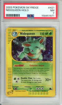 Pokemon Graded: Nidoqueen H21/H32 Skyridge (2003) Holo PSA 7
