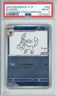 Pokemon Graded: JP Glaceon Nagaba PSA 8