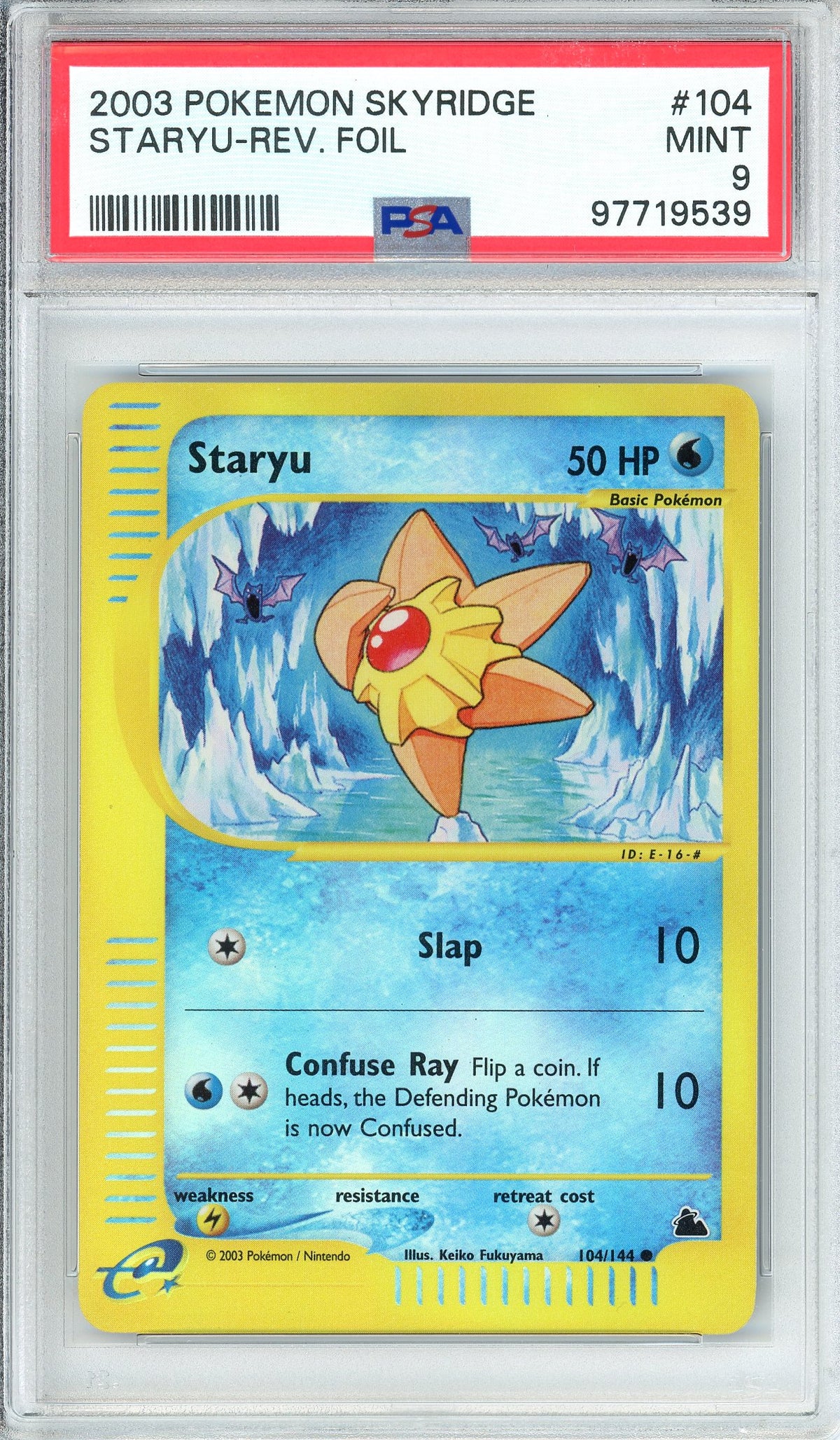 Pokemon Graded: Staryu PSA 9