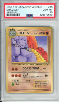 Pokemon Graded: JP Graveler #75 Vending Series II (1998) PSA 10