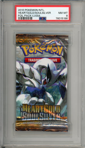 Pokemon Graded: Hear Gold Soul Silver Lugia Foil Pack PSA 8