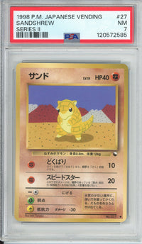 Pokemon Graded: JP Sandshrew #27 Vending Series II (1998) PSA 7