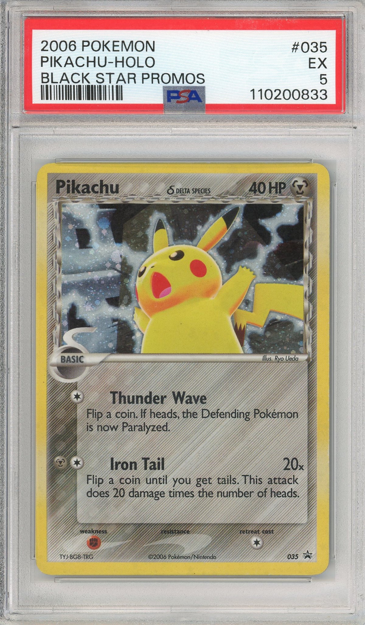 Pokemon Graded: Pikachu Black Star Promo PSA 5