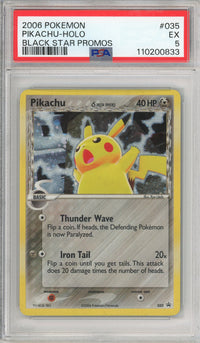 Pokemon Graded: Pikachu Black Star Promo PSA 5