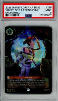 Lorcana Graded: You've Got A Friend In Me 225/204 Enchanted (2026) PSA 9