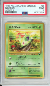 Pokemon Graded: JP Nidoran #29 Vending Series I (1998) PSA 9